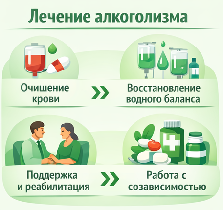 лечение алкоголизма в Суздале этапы